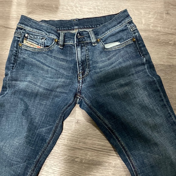 Diesel Bootcut Frayed Hem Jeans - Picture 2 of 10